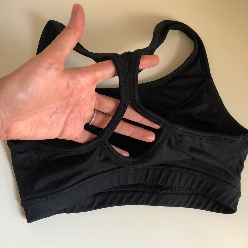 Reebok Women Workout Sports Bra Black Size S Small Mesh Racerback Athletic - Picture 4 of 11